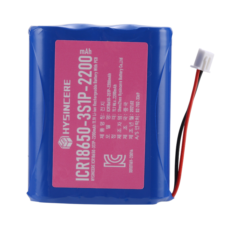 Lithium Ion Battery 18650 Pack 11.1V 2200mAh