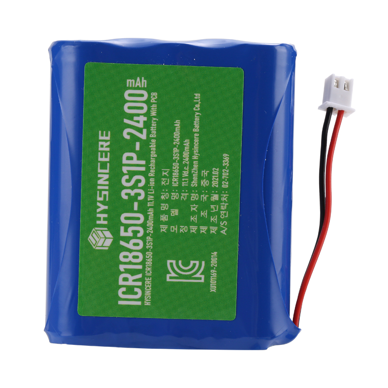 Lithium Ion Battery 18650 Pack 11.1V 2400mAh
