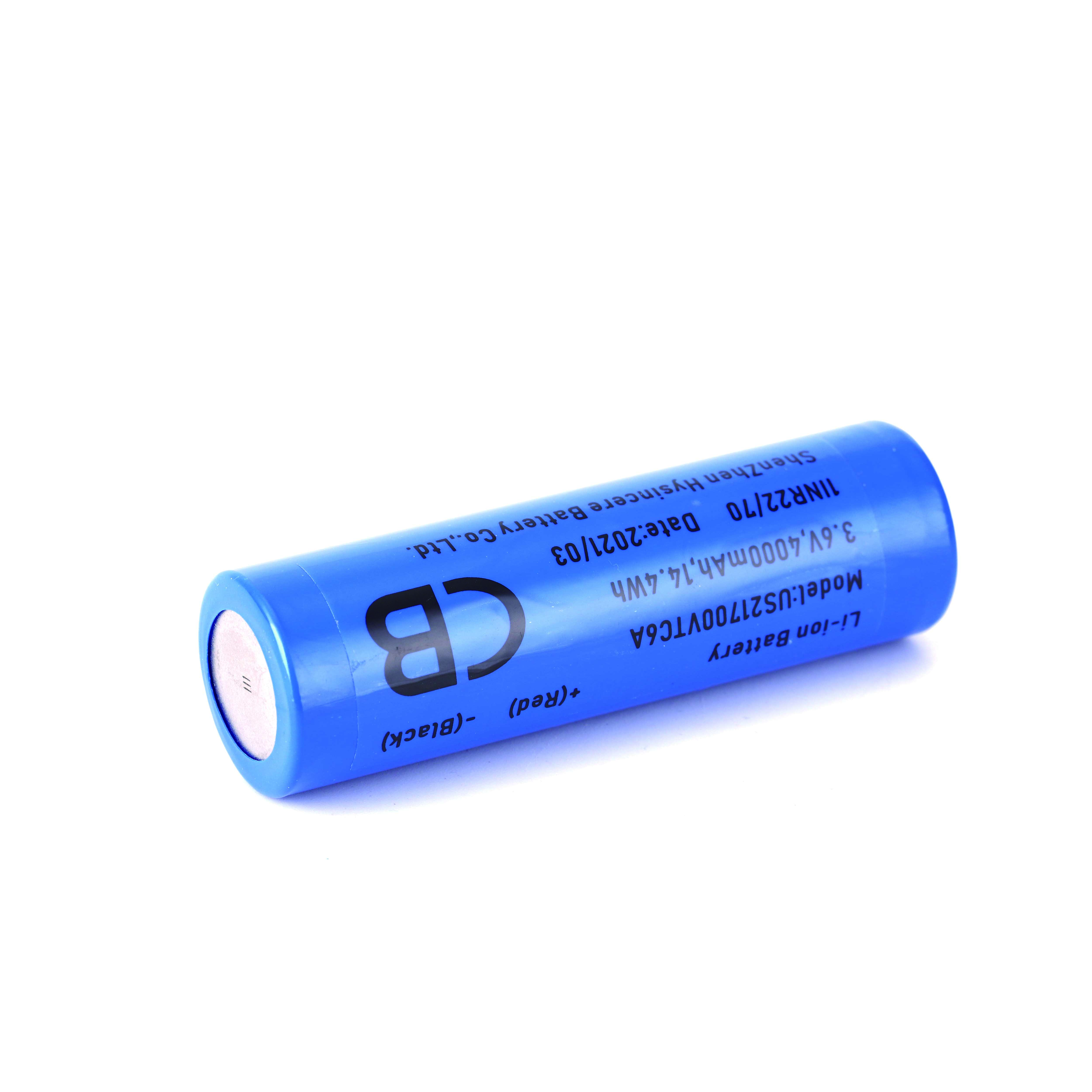 21700 3.7V Lithium Ion Battery 4000mAh 10C