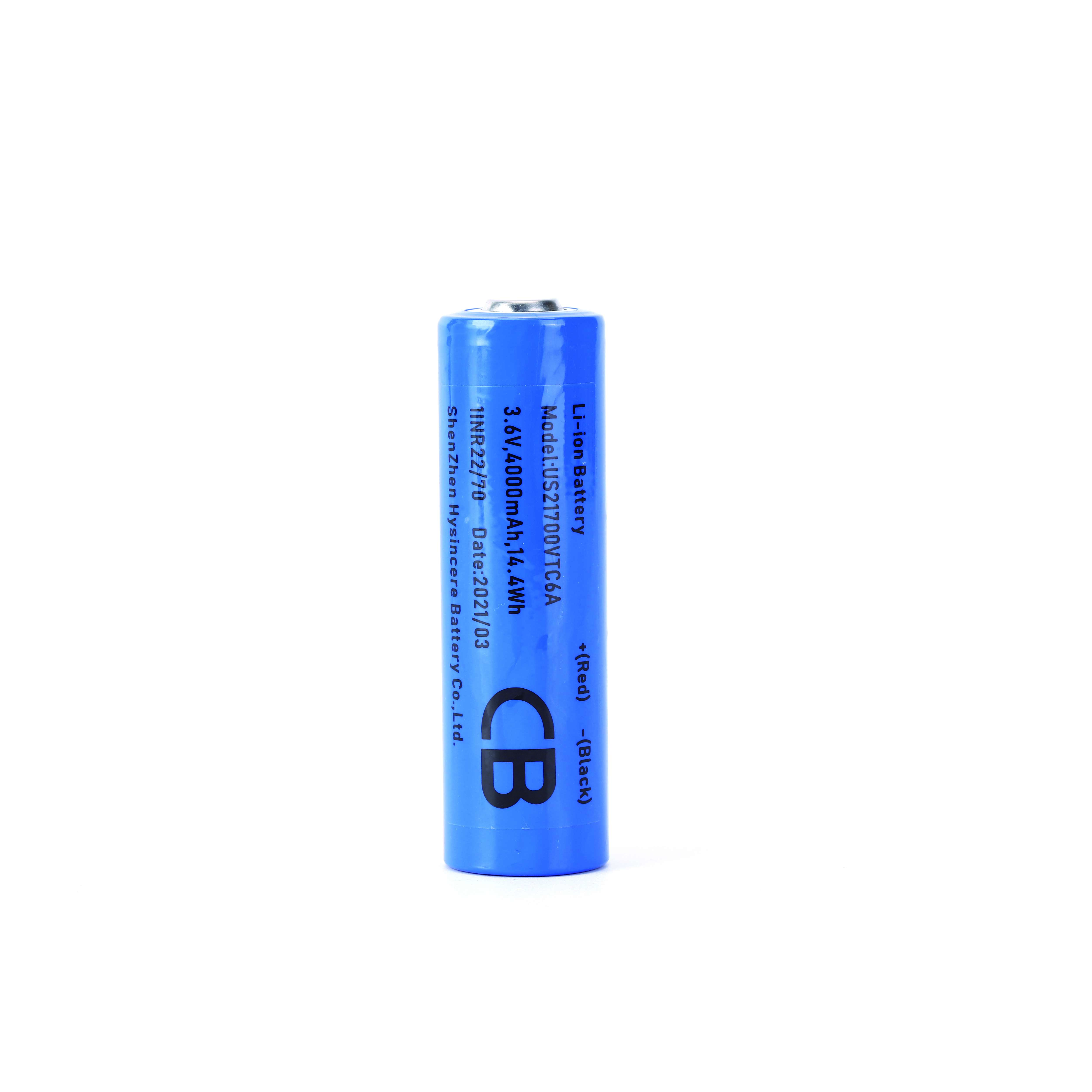 21700 3.7V Lithium Ion Battery 4000mAh 10C
